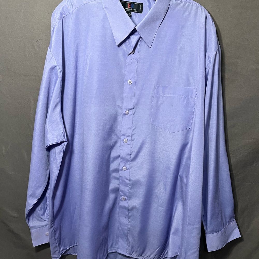 Enrico Rossini Men's Long Sleeve Dress Shirt XL Size XL 17-17 1/2